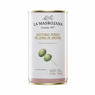 Olives verdes farcides d'anxova La Masrojana