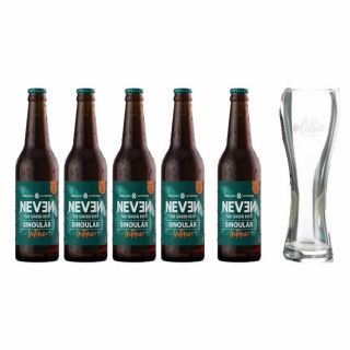 Pack Cerveza NEVEN (Oliba) Green Beer con vaso